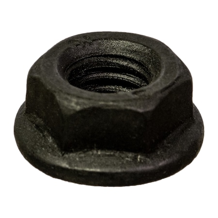 Midwest Fastener Flange Nut, M6-1.00, Steel, Class 10, Black Phosphate, 10 PK 933422